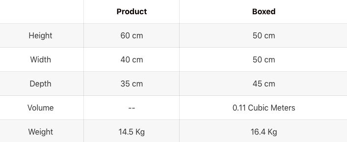 Manila Gold Bedside Table