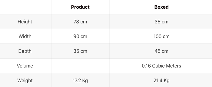 Curved Edge Chestnut Console Table