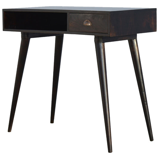 Nordic Walnut Writing Desk with 1 Drawer