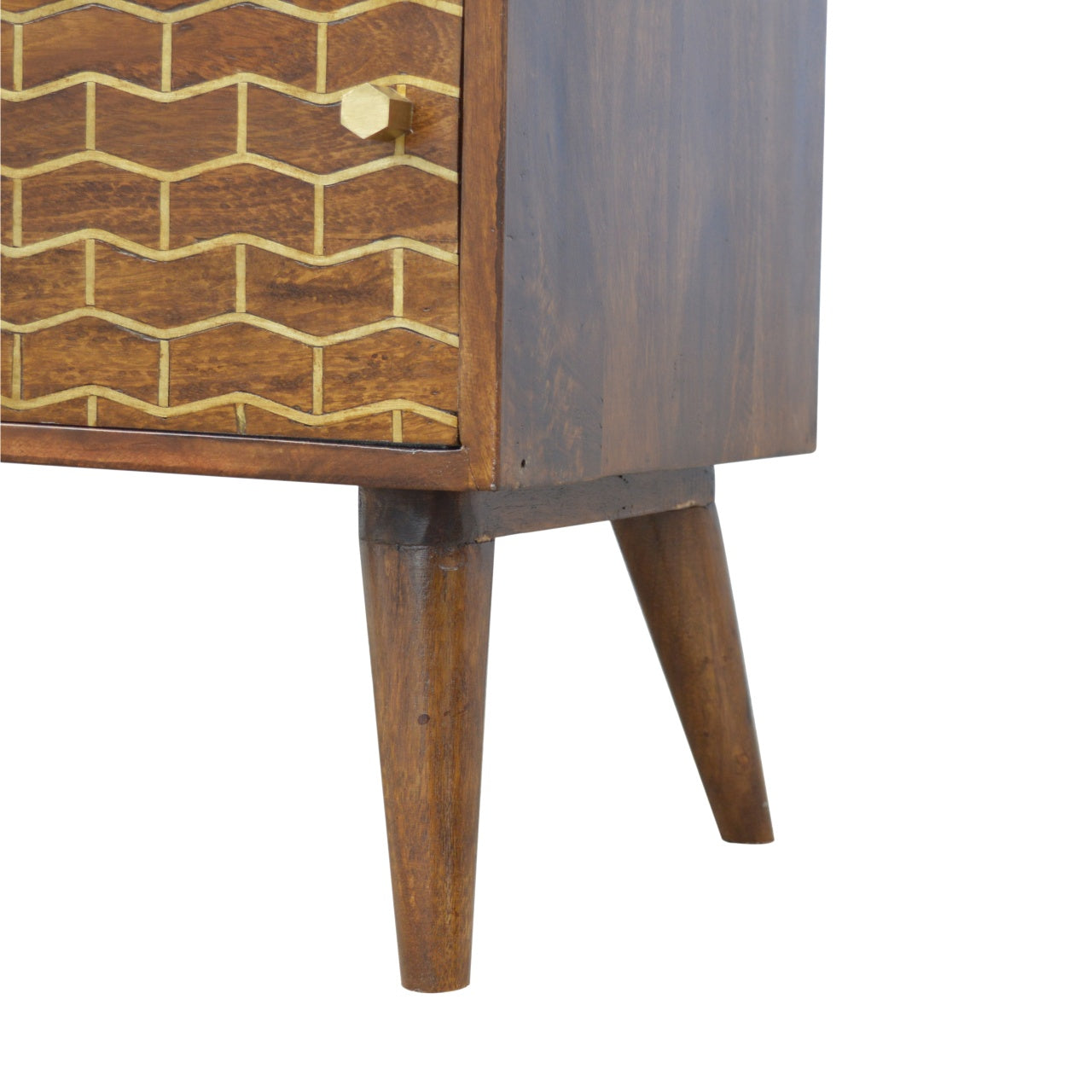 Gold Art Pattern Chestnut Cabinet