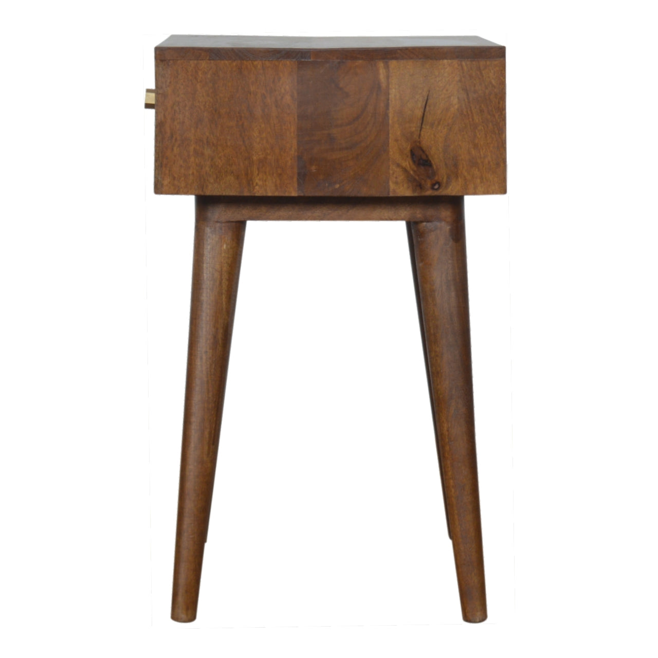Gold Art Pattern Bedside with 1 Drawer