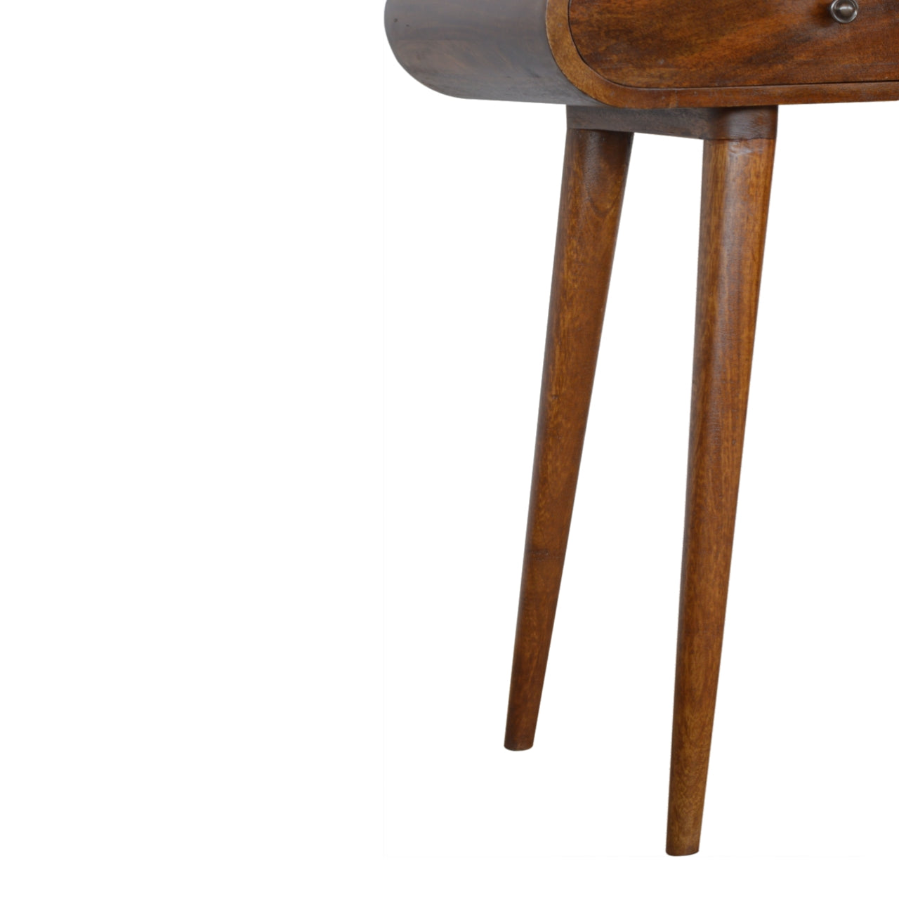 Curved Edge Chestnut Console Table