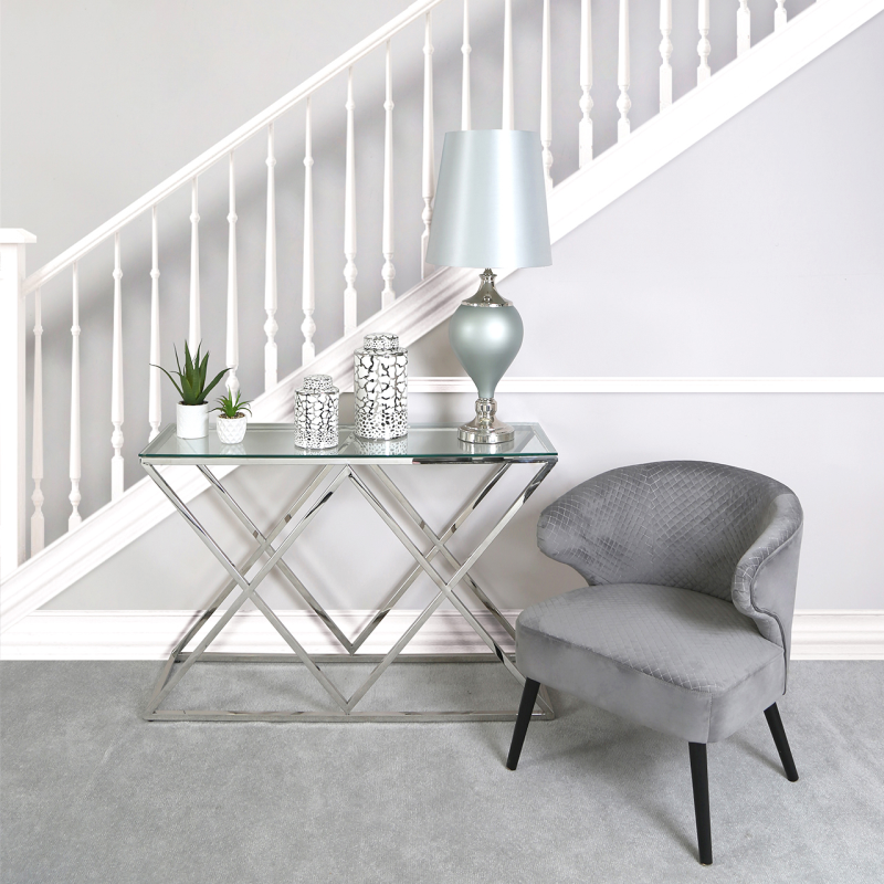 Imperial Silver Console Table