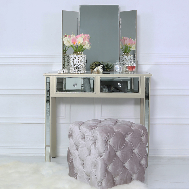 Dark Champagne Console Table