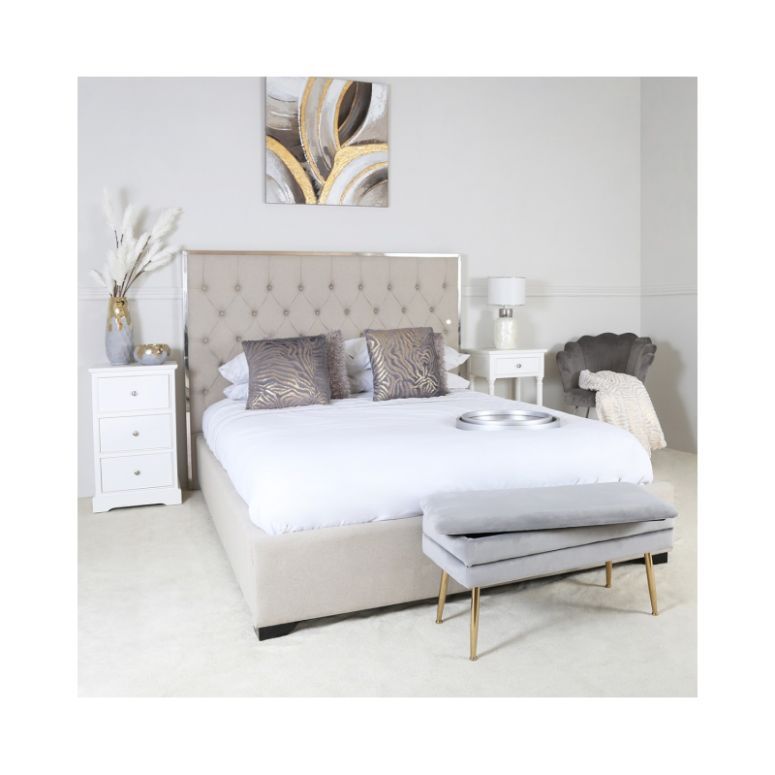 Troy Grey Storage Ottomans