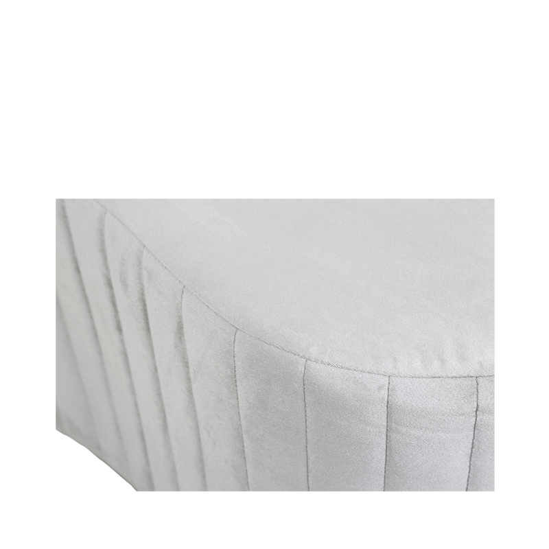 Pax Tufted Bench *(Available in Soft Pink or Silver)