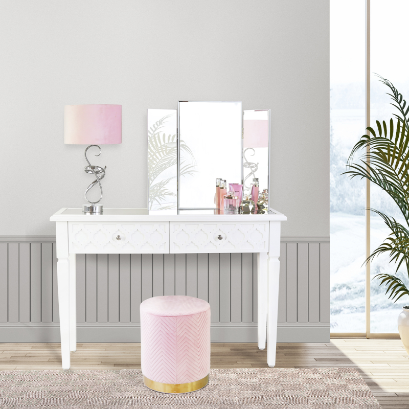 Casablanca White Console Table