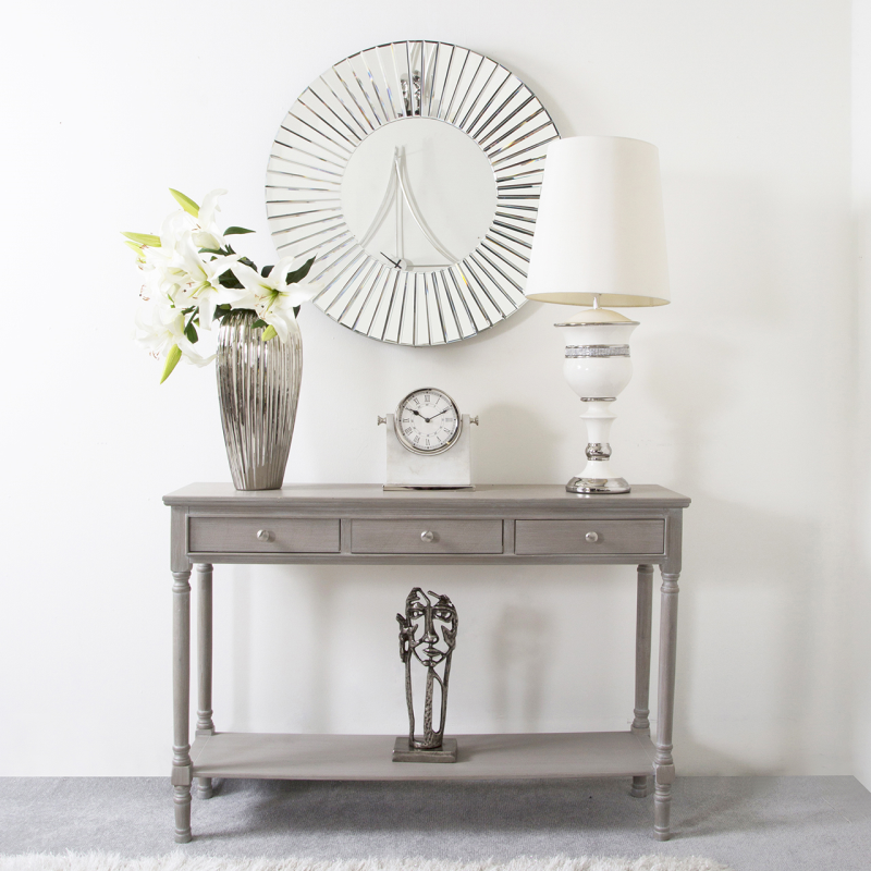 Delta Large Taupe Console Table