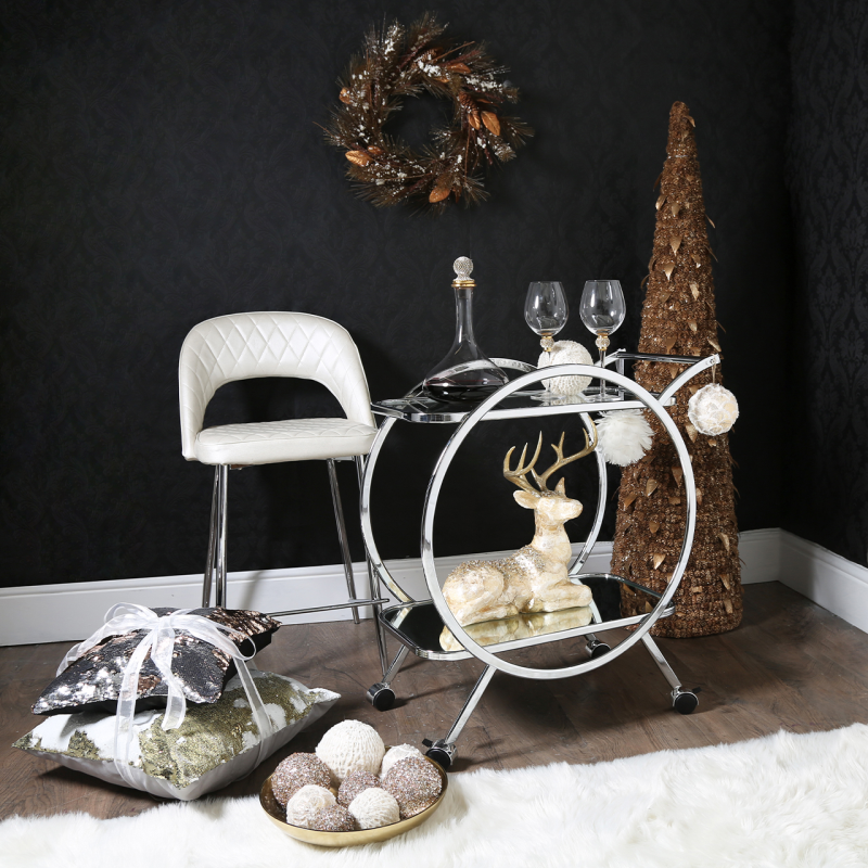 Henry Mirror Drinks Trolley