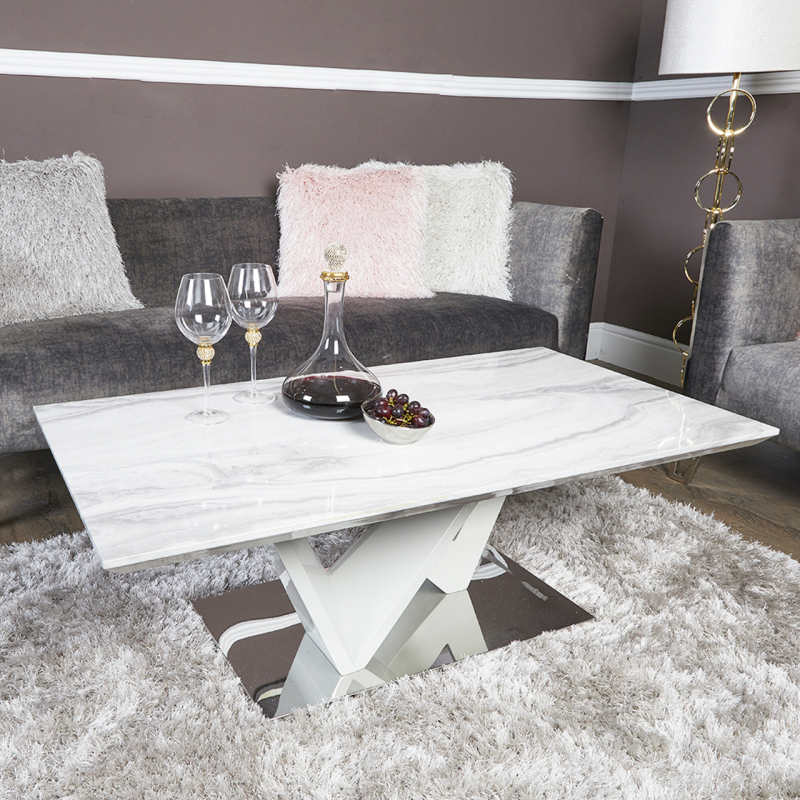 Mara Marble Effect Coffee Table