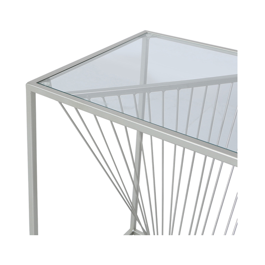 Moon Silver End Table