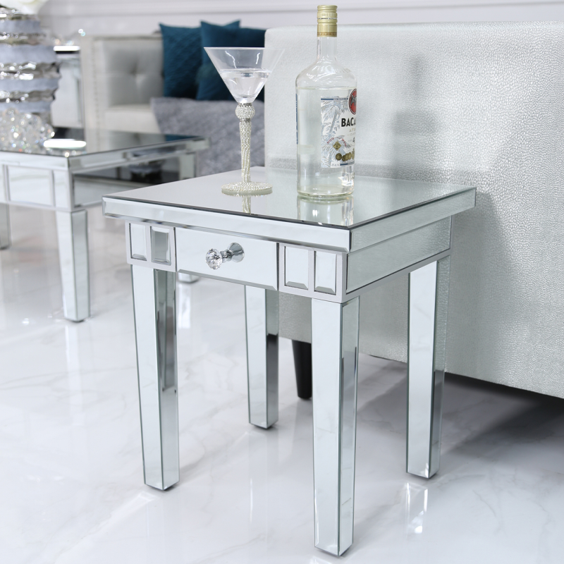 Premium New Classic Mirror End Table