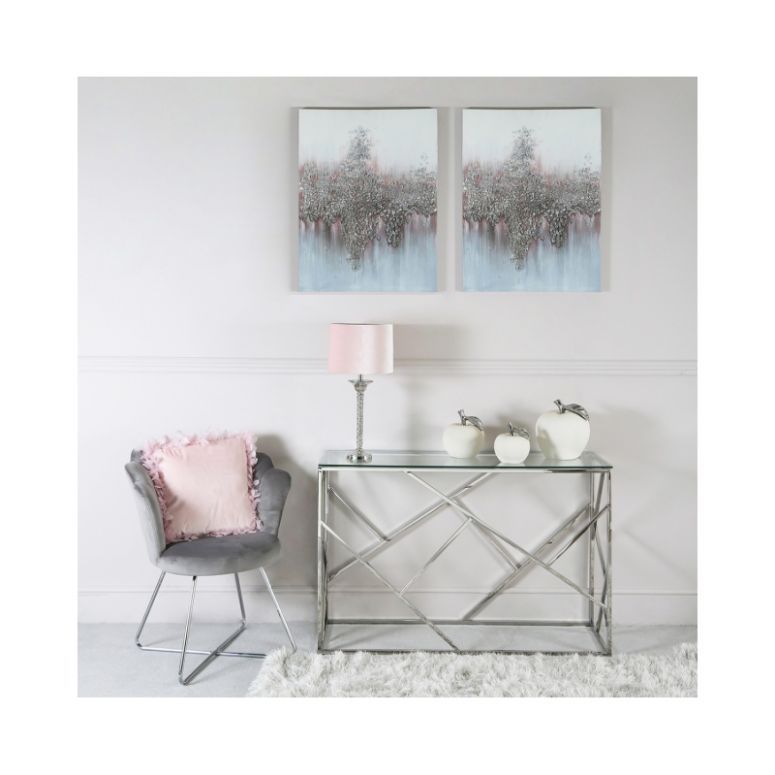Stainless Steel Metal Console Table