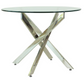 Chrome And Glass Round Dining Table