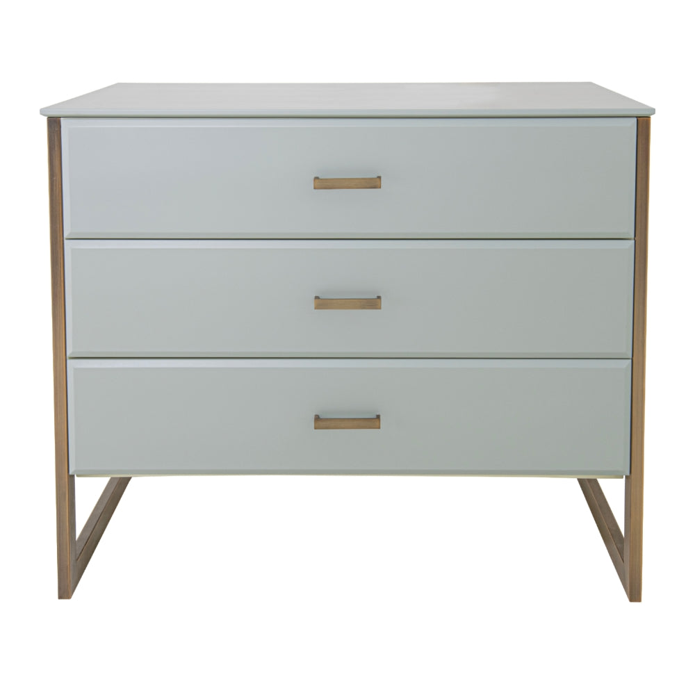Verity Grey 3 Drawer Chest By AM Bespoke