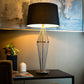 Macy Satin Nickel Finish Table Lamp (Base Only)