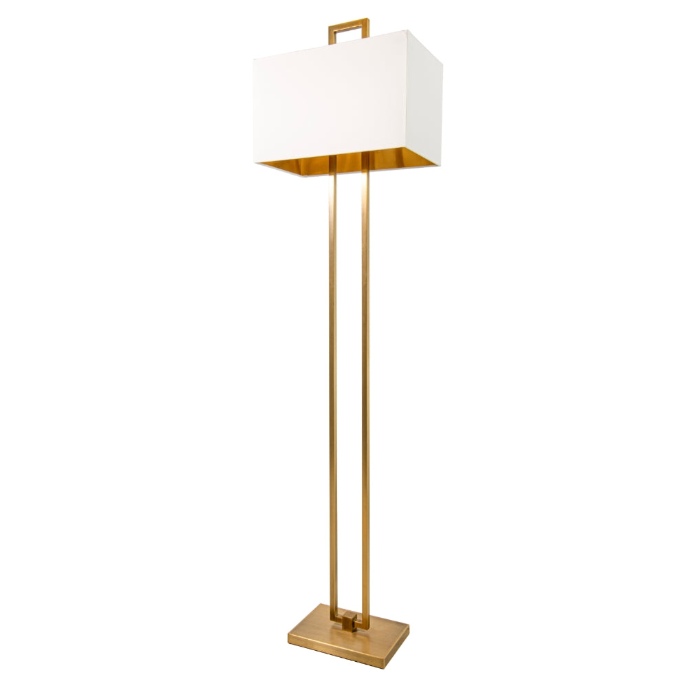 Dumbio Antique Brass Finish Floor Lamp