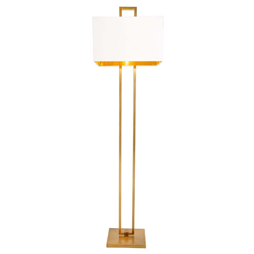 Dumbio Antique Brass Finish Floor Lamp