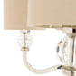 Sophia Mocha Shades 5 Arm Chandelier