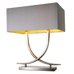Arianna Gunmetal Table Lamp