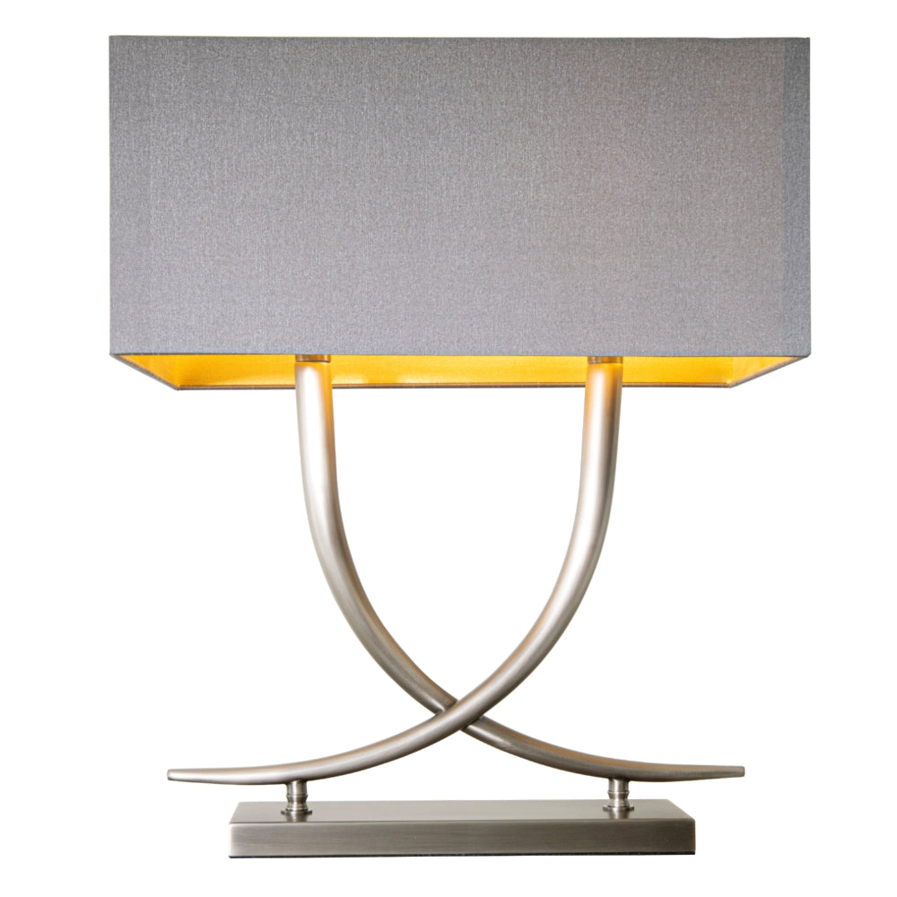 Arianna Gunmetal Table Lamp