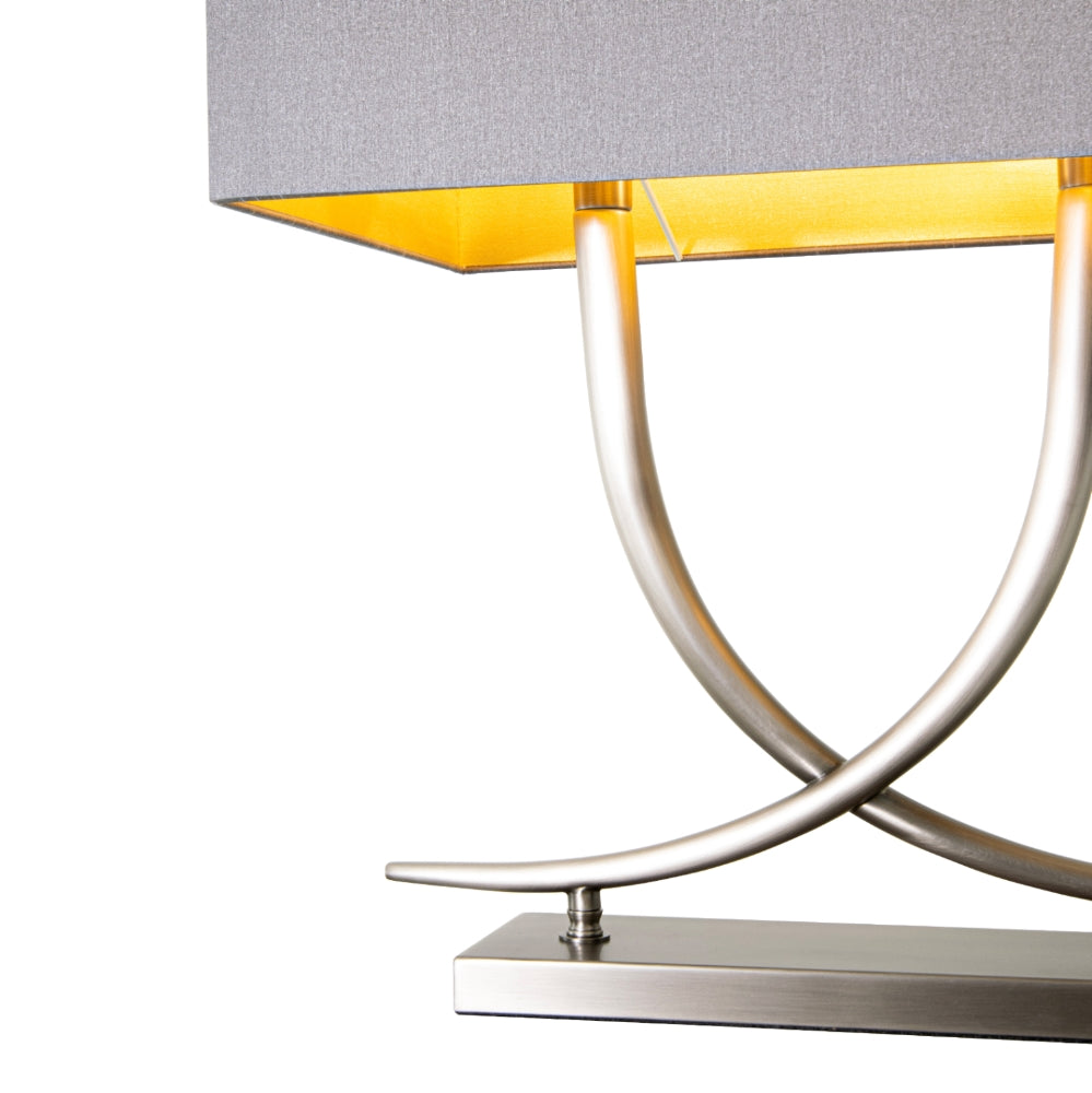 Arianna Gunmetal Table Lamp