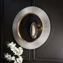 Edvin Silver Finish Wall Mirror