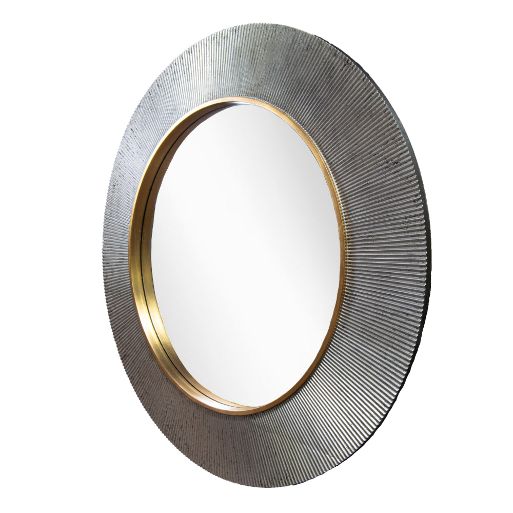 Edvin Silver Finish Wall Mirror