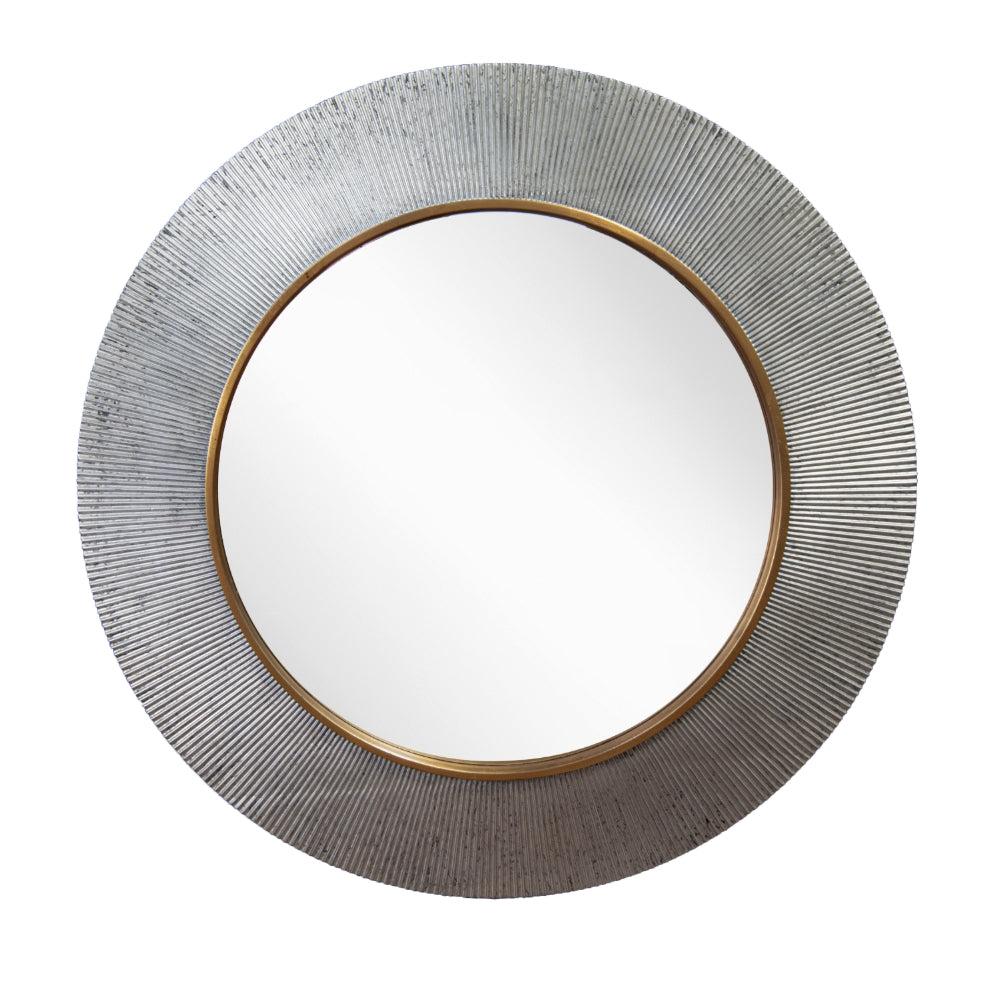 Edvin Silver Finish Wall Mirror