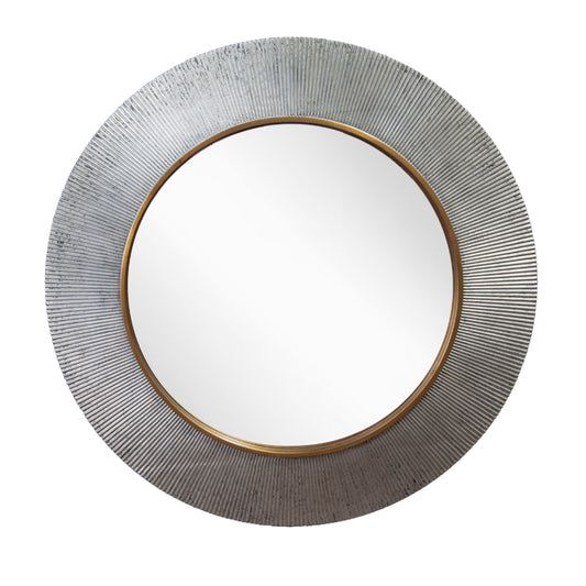 Edvin Silver Finish Wall Mirror