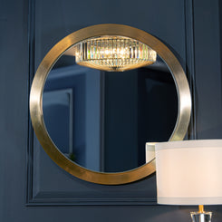 Macon Brushed Brass Finish Mirror