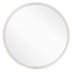 Lilly Silver Finish Large Round Mirror