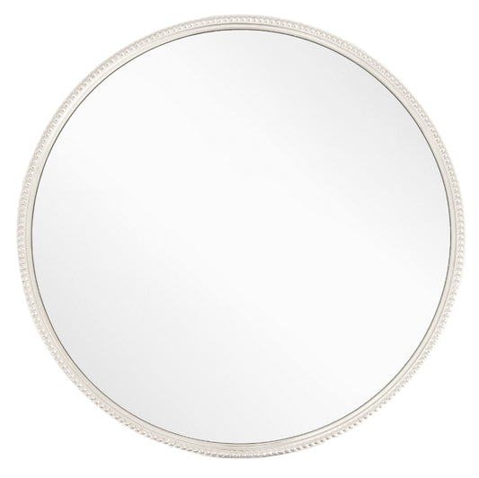 Lilly Silver Finish Large Round Mirror