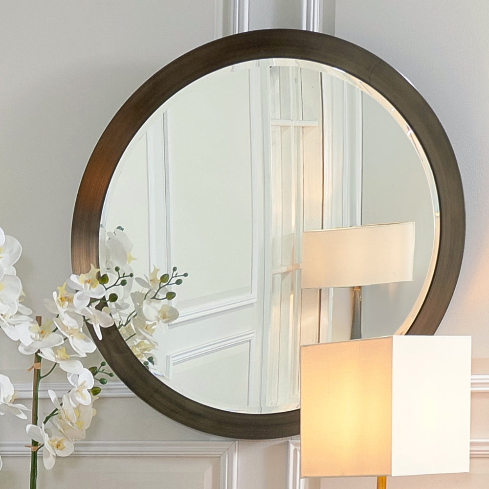 Macon Dark Brass Finish Mirror