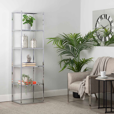 The Five-Tier Glass Display Shelf