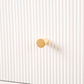 4 Drawer Chest Cabinet White with Gold Handles