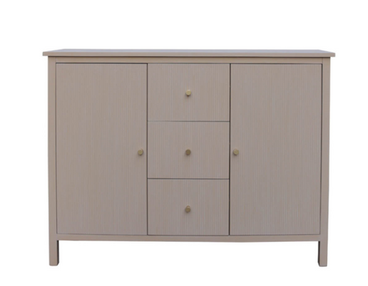 The Lin 2 Door 3 Drawer Sideboard in Taupe