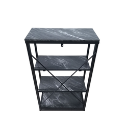 105cm 4-Tier Black Display Unit