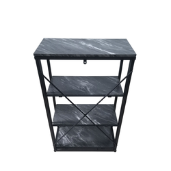 105cm 4-Tier Black Display Unit