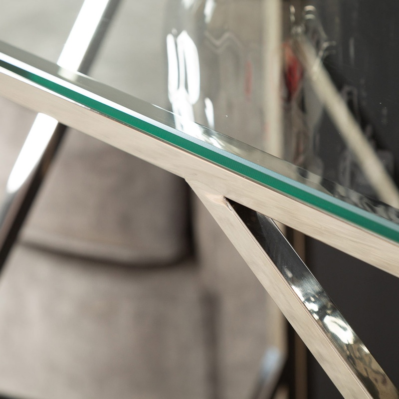 Azaria Stainless Steel console table