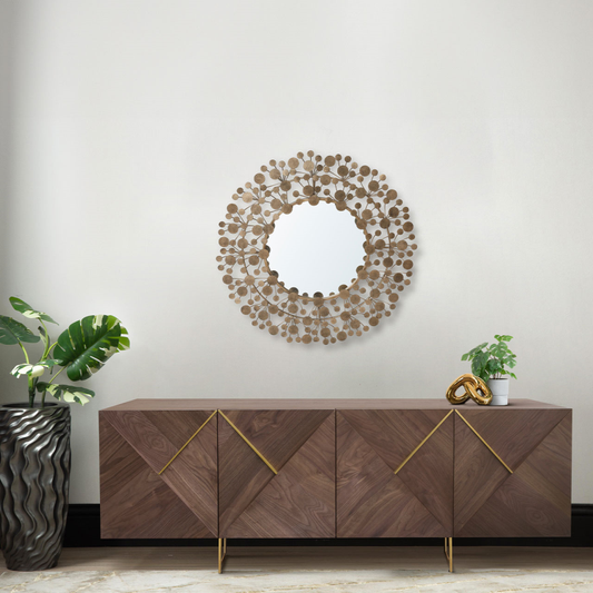 The Iva 4 Door Sideboard in Light Walnut