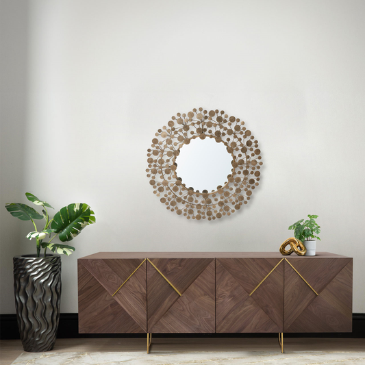 The Iva 4 Door Sideboard in Light Walnut