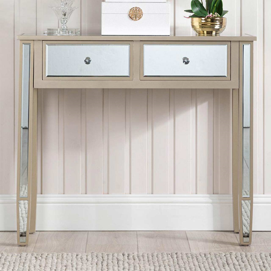 Dark Champagne Console Table