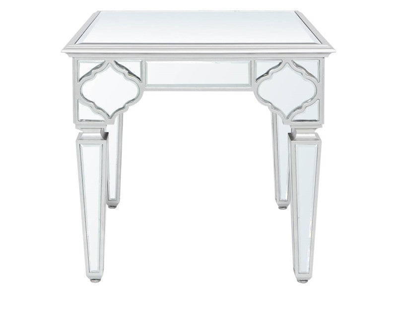 Marrakech Silver Mirror End Table