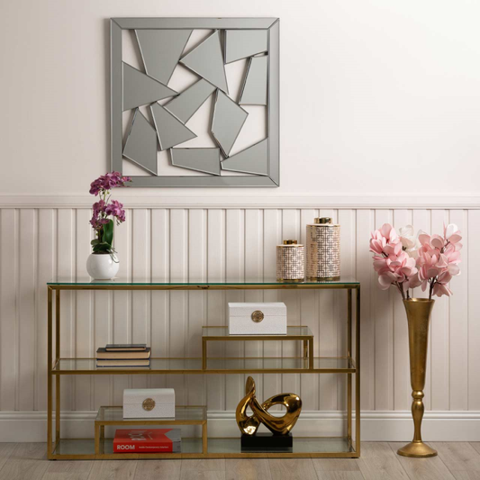 80cm Abstract Mirror Wall Art