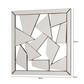 80cm Abstract Mirror Wall Art