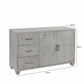 Vera 3 Drawer 2 Door Sideboard Grey
