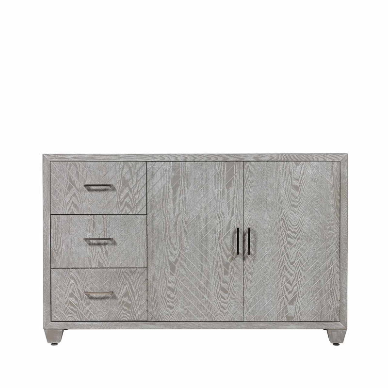 Vera 3 Drawer 2 Door Sideboard Grey