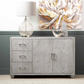 Vera 3 Drawer 2 Door Sideboard Grey