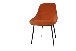 Set of 2 Lucia Dining Chairs - Sunburst Orange